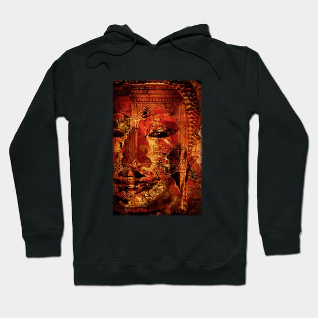 The Lord Buddha - Abstract Illustration Of The Face Of The Lord Hoodie by VintCam